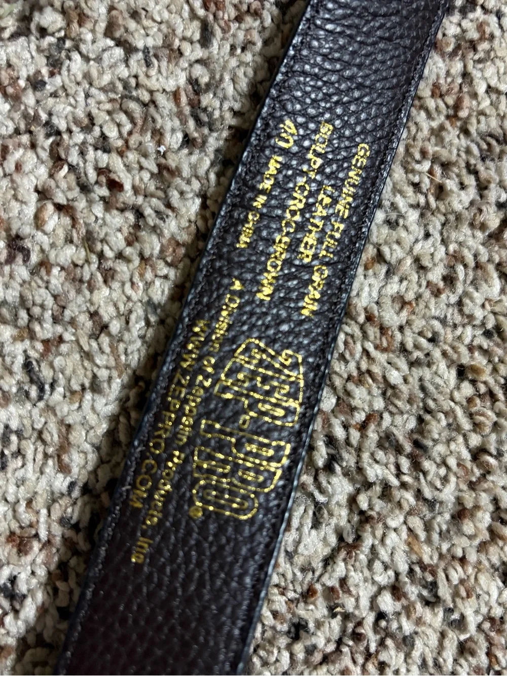 Zep Pro size 40 leather University of Alabama belt Roll Tide Tuscaloosa, AL EUC
